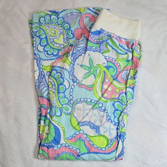 Lilly Pulitzer ✦ Beach Pant ✦ Colorful Paisley Print Drawstring Waist Relaxed XS - Picture 13 of 13